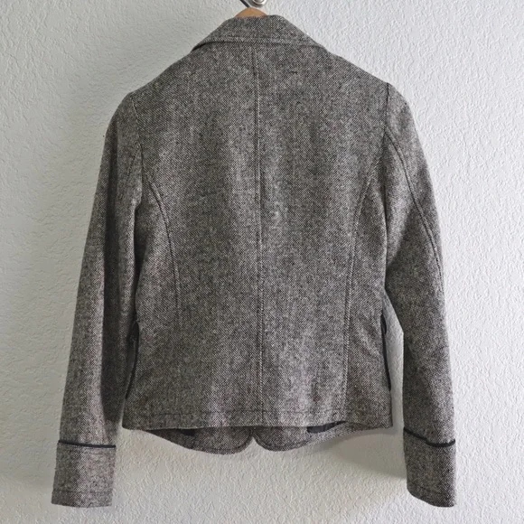 Zucozz Black and White Tweed Boucle Blazer Jacket - Small - Picture 2 of 5